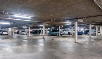Gated covered parking